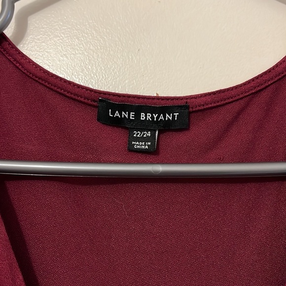 Lane Bryant pleated v-neck blouse size 22/24 - Picture 3 of 5